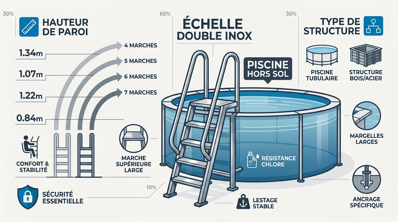 Echelle piscine hors sol