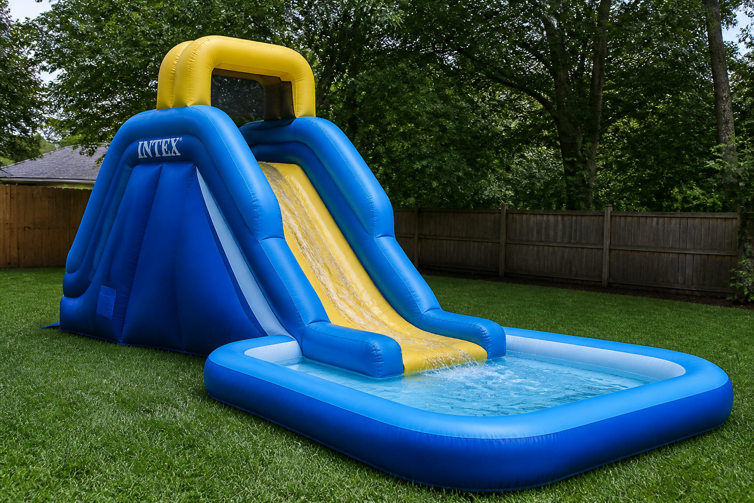 Intex Water Slide : le modèle phare pour les bassins enterrés