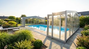 Abri piscine coulissant : sécurisez et chauffez votre eau