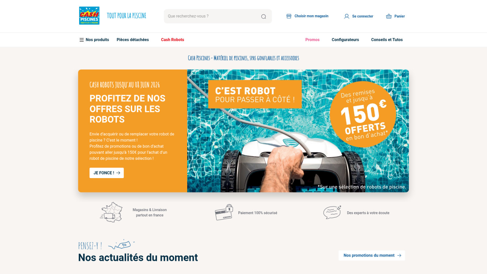 Modèle bleu Cash Piscines : efficacité et montage rapide