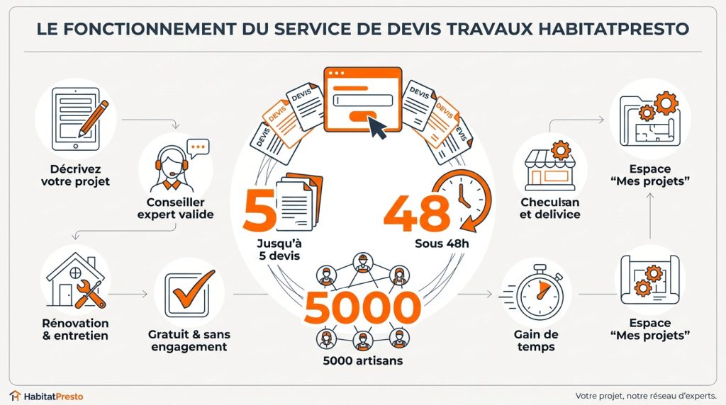 Devis travaux HabitatPresto : le guide pour vos rénovations