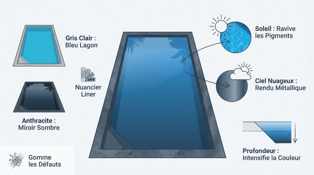 Liner piscine gris : choisir sa nuance et réussir la pose