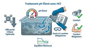 Acide chlorhydrique piscine : traiter et équilibrer l'eau