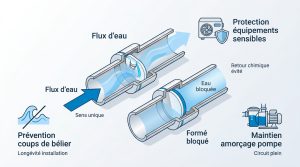 Clapet anti retour piscine : sécuriser votre installation
