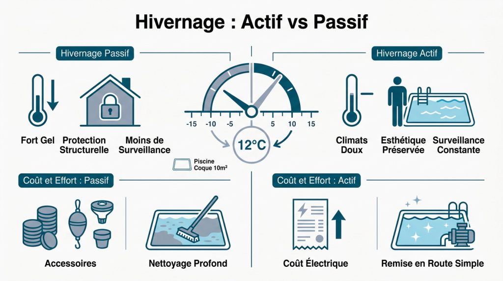 Hivernage actif passif : choisir la meilleure protection