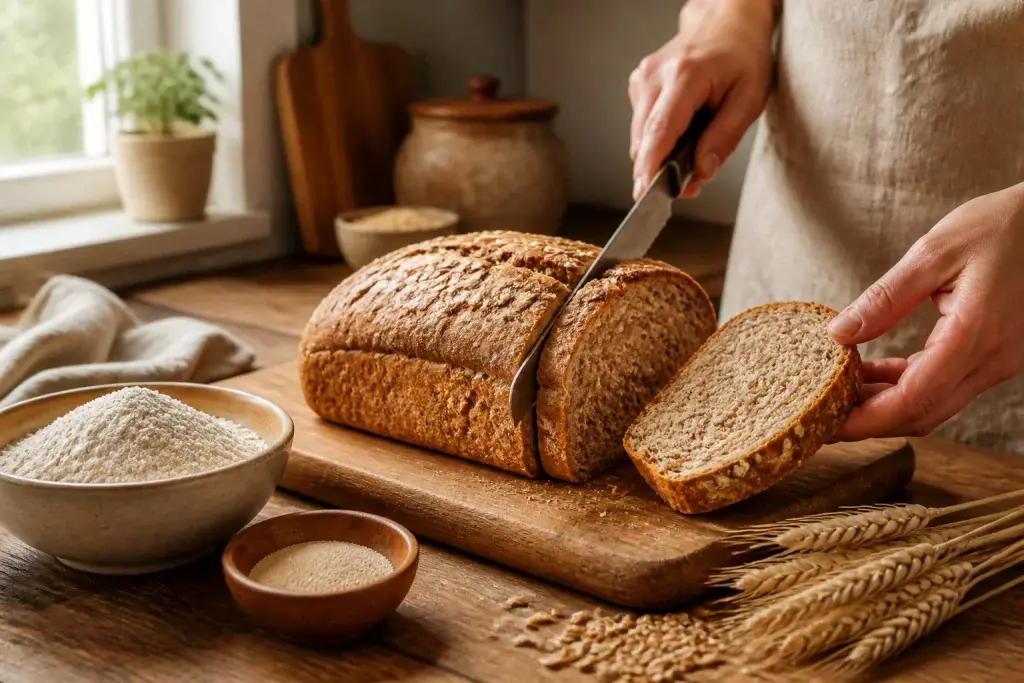 Pain de campagne frais et authentique