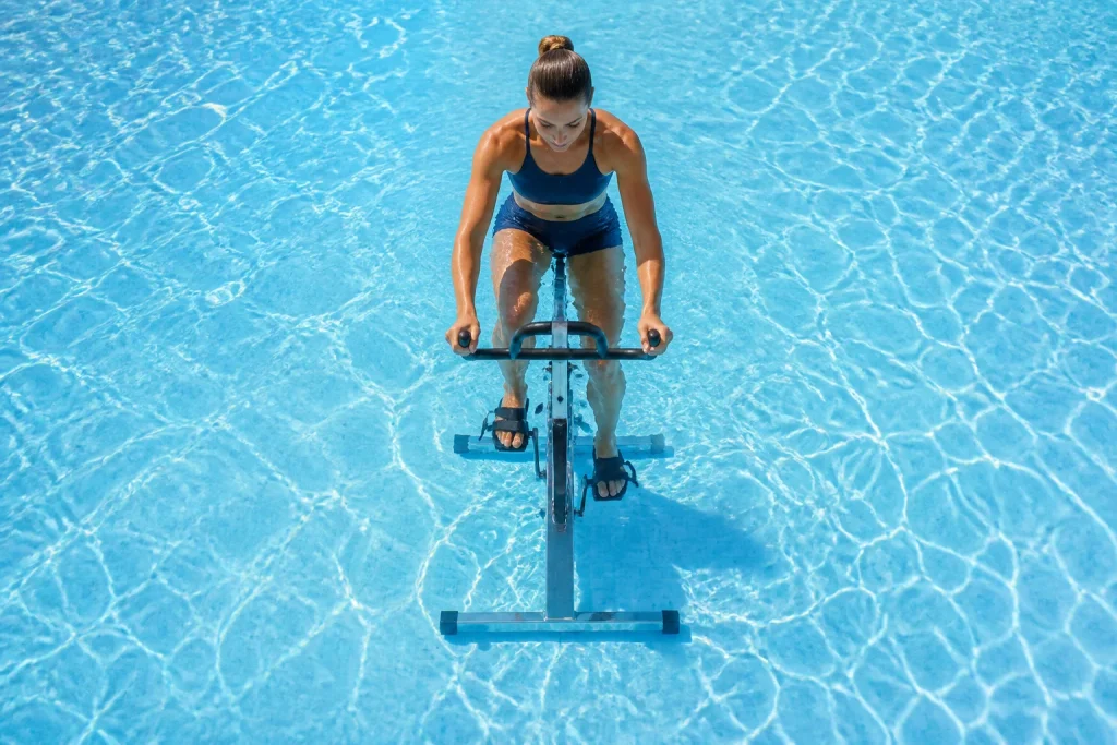 Velo aquatique entrainement rafraichissant