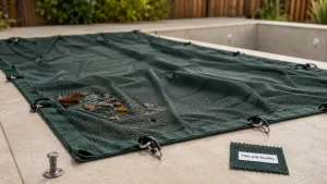 Filet piscine : anti-feuilles, anti-chute ou bâche filet, que choisir ?