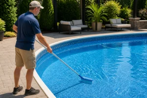 Liner de piscine : le nettoyage essentiel pour sa longévité