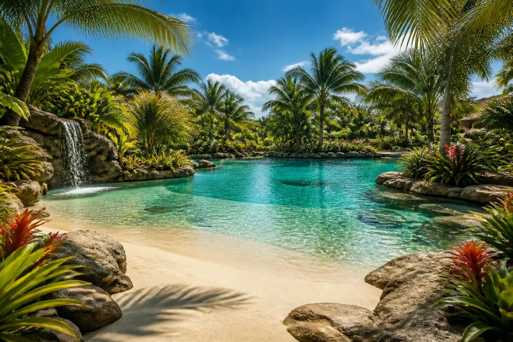 Oasis de lagon tropical
